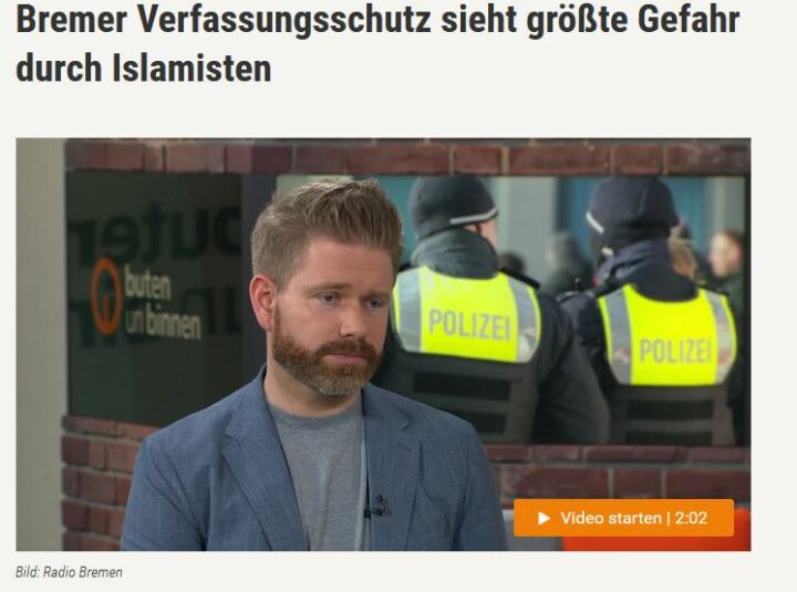 Größte Gefahr durch Islamisten